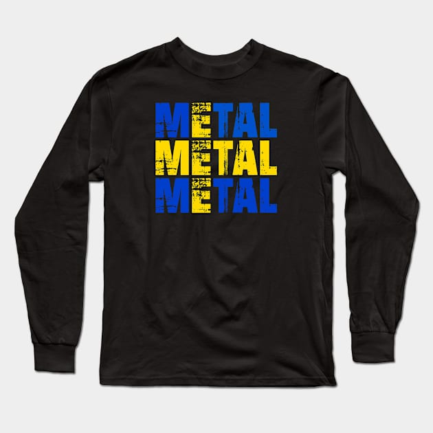 SWEDISH METAL MUSIC Long Sleeve T-Shirt by eyesblau